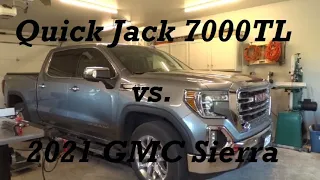 Quickjack 7000TL vs. 2021 GMC Sierra Pickup