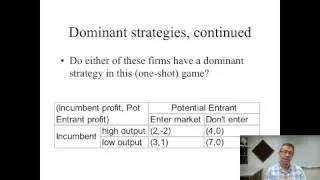 Game Theory - Dominant and Dominated Strategies