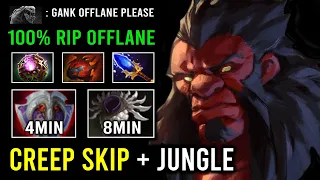 WTF 8Min Blade Mail + Vanguard Creep Skip Axe 100% Deleted Offlane Crazy Berserk Call Dota 2