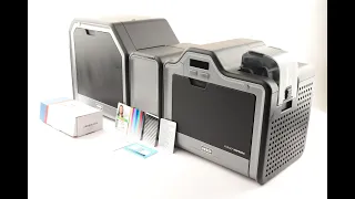 Fargo HDP5000 Dual Side w/ Lamination ID Card Printer Bundle COLOR