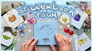 🍭 tiny sketchbook tour with kawaii stickers 🍭