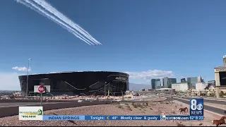 Thunderbirds fly over Allegiant Stadium