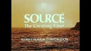 Vintage Old 1960's Allied Chemical Source Fiber Commercial