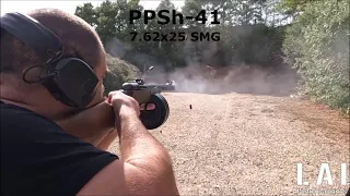 PPSh-41 : full automatic shooting (with slow motion)