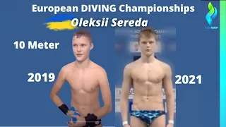 2019 and 2021 Oleksii Sereda - European Diving championships