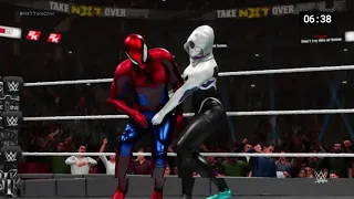 SPIDER-VERSE SPIDER-GWEN ( GWEN STACY ) VS SPIDER-MAN ( iron man LOW BLOW match )