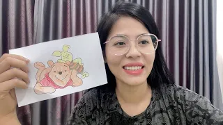 Complete the painting painted with Pooh and Piglet - Rm Video