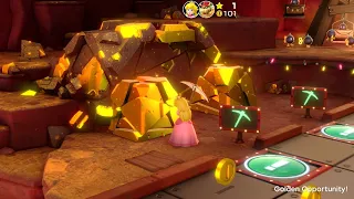 Super Mario Party Partner Party #2382 Gold Rush Mine Peach & Bowser vs Waluigi & Goomba