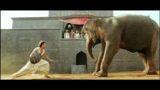 Jodhaa Akbar - Hrithik Roshan controls a wild Elephant HQ