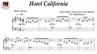 Hotel California - The Eagles, Piano