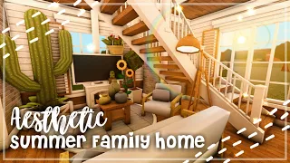Two-Story Aesthetic Summer Family Roleplay Home Speedbuild and Tour - iTapixca Builds