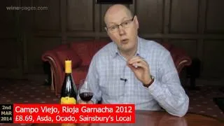 winepagesTV: Campo Viejo, Rioja Garnacha 2012. Spain, wine review