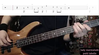 Lady Marmalade by Patti LaBelle - Bass Cover with Tabs Play-Along