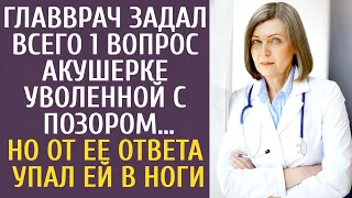 Главврач задал всего 1 вопрос акушерке уволенной с позором… Но от её ответа упал ей в ноги