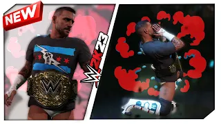 WWE 2K23  CM PUNK w/Entrance Port, Graphics Pack | New WWE 2K23 Mods