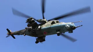 Боевая работа экипажей Ми 35