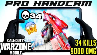 #1 BEST PLAYER IN WARZONE MOBILE 34 KILLS 9000 DMG - 120 FPS IPAD PRO 4TH GEN HANDCAM GAMEPLAY