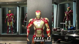 Iron man mark 42 test drive toy figure (Stop Motion)