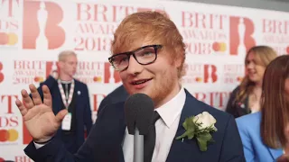 Ed Sheeran BRITs 2018 red carpet full interview | Magic Radio