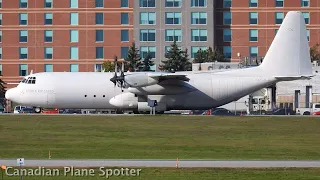 Lynden Air Cargo L-100 Hercules Taxiing and Taking Off at Ottawa International Airport (YOW)