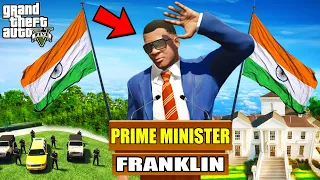 Franklin's Last Day as A PRIME MINISTER in Los Santos GTA 5 | SHINCHAN and CHOP