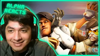 Alpha React | Overwatch vs. TF2 [SFM] REACTION #tf2#sfm#tf2reaction#winglet