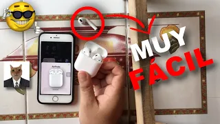 COMO CONECTAR UN AIRPOD DE REMPLAZO FACIL Y RAPIDO 🎧| ✅Aprende a Configurar unos AirPods de Repuesto