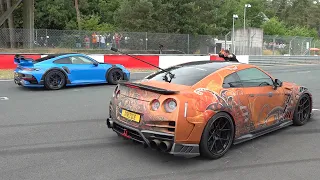 Supercars DRAG RACING! TopSecret GT-R, TechArt 992 GT Street R, Capristo SVJ, MC20 Cielo, Huracan 🏁