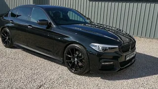 2017 (172) BMW 520D G30 M SPORT AUTOMATIC LOW MILES  IN SAPPHIRE BLACK