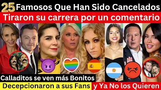 Famosos que han sido Cancelados | Famosos que destruyeron su carrera