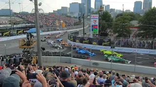 Indycar 2021 Music City Grand Prix Nashville Start Turn 1 (turn 9) (gopro)