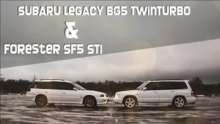 Subaru Legacy BG5 TwinTurbo и Forester SF5 STI - одного поля ягоды.