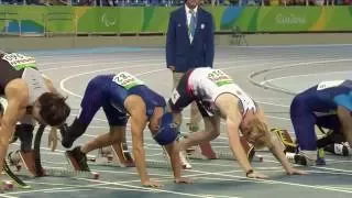 Rio 2016 Paralympics 100m T44 T43 Final Jonnie Peacock Olympic Gold