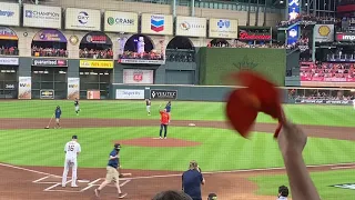 Craig Biggio first pitch on 10/26/2021, World Series Game 1, Astros vs Braves