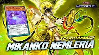 EPIC DUELS MIKANKO NEMLERIA - 2 CARD COMBO | GOING 1st NO PROBLEM! [Master Duel]