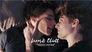 Lucas & Eliott (Elu) staring at eachother for 2 minutes and 30 seconds "gay" part 1 [ Skam France]