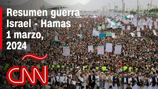 Resumen en video de la guerra Israel - Hamas: noticias del 1 de marzo de 2024