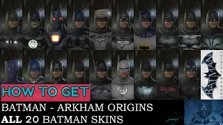 How to get Batman Arkham Origins All 20 Skins/Costumes (DLC included) on PC || (Read Description) ||