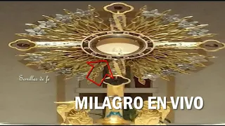 Impresionante Milagro Eucarístico "La imagen de Jesús es captada por unos minutos en la Custodia"