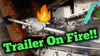 Recycling Metal - sunrise to sunset plus trailer caught on fire 🔥