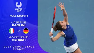 Jasmine Paolini v Angelique Kerber Full Match | United Cup 2024 Group D