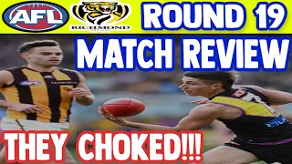 MADE THEM CHOKE!!!- AFL Richmond vs Hawthorn | Round 19 2023 | Match Review