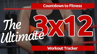 Countdown to Fitness: Your Ultimate 3X12 Workout Tracker #motivation #fitness #workout