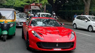 FERRARI 812 SUPERFAST IN BENGALURU ROADS ON EARLY MORNINGS