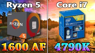 Ryzen 5 1600 AF vs Core i7 4790K | PC Gaming Benchmark Test