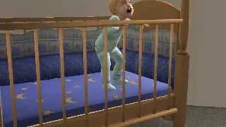 Sims 2 Toddler Escapes from his Crib