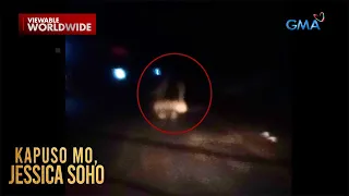 White lady, naki-angkas diumano sa motorcycle rider sa Antipolo City!? | Kapuso Mo, Jessica Soho