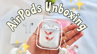 Unboxing AirPods 📦💎 2nd gen 2021 + cute cases try on (Aesthetic) 💕