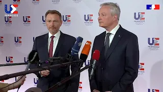 25.02.2022 - Christian Lindner & Bruno Le Maire (engl./dt.) - Krieg Russland/Ukraine