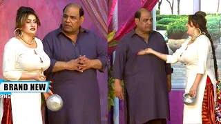 Agha Majid with Afreen Khan and Ali Naz | Comedy Clip | Phul Motiye De | Punjabi Stage Drama 2023